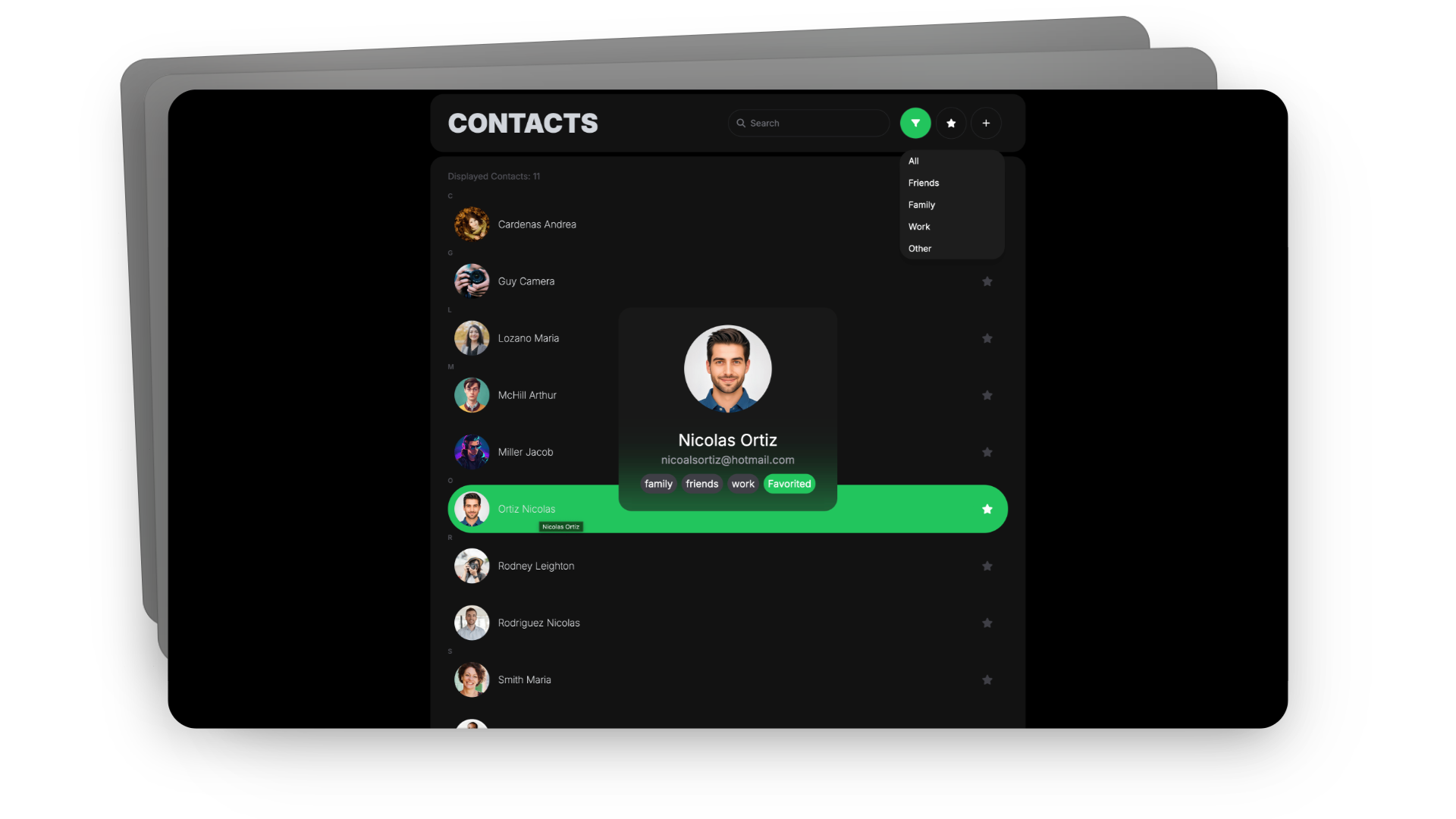 Contacts App desktop preview image